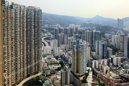 香港的住宅楼群建设住房建筑贫民窟建筑学生活民众城市人口贫困公寓图片