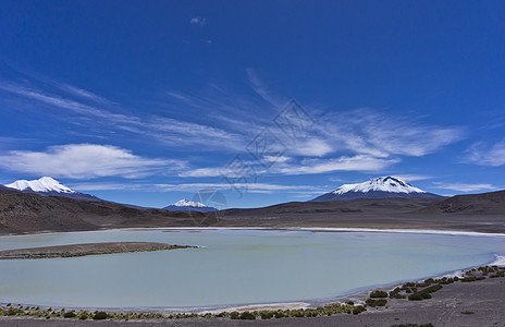 玻利维亚 南美洲蓝色高原海拔湖泊火山沙漠天空山脉拉丁图片