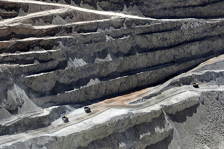 智利 世界最大的露天矿坑铜矿矿物技术地理卡车地球工作拉丁搬运工损害金属图片