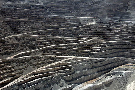 智利 世界最大的露天矿坑铜矿卡车金属地球沙漠出口工作矿物材料挖掘环境图片