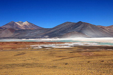 智利阿塔卡马沙漠山脉高原旅行公园石头国家蓝色地区地形天空图片