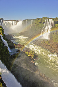 巴西 南美洲彩虹天空拉丁丛林热带背景图片