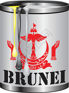 金属锡与 Brune 油漆色旗图片