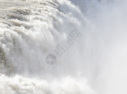 Gullfoss 瀑布  冰岛  细节吸引力地标天空力量彩虹土地流动薄雾粉末峡谷图片