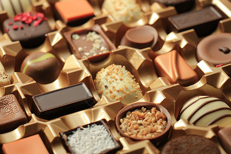豪华巧克力盒装盒坚果团体礼物装饰收藏甜点奢华礼物盒可可水果图片