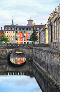 丹麦哥本哈根首都景观运河历史性街道建筑物地标城市王子观光图片