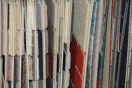 商店的地毯手表面料零售收藏展示地面织物样品纺织品店铺装潢图片