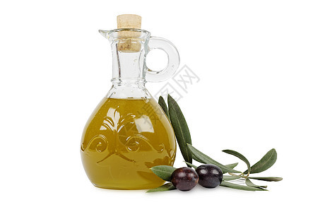 橄榄油玻璃处女水果饮食营养照片食物营销树叶工作室图片