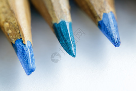 刀尖化彩色铅笔美术宏观彩虹色环调色板表格学校设计师锥体蓝色图片
