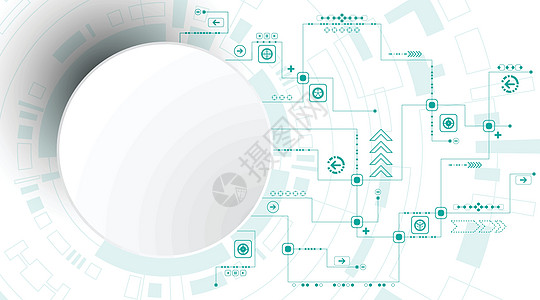 矢量抽象背景技术创新科学横幅圆圈互联网几何学电路推介会墙纸技术电子图片