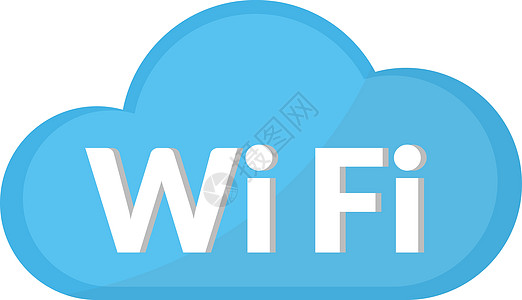 云 WiFi 图标是基本矢量 iconEPS1热点圆圈阴影雷达技术网络互联网信号演讲海浪图片