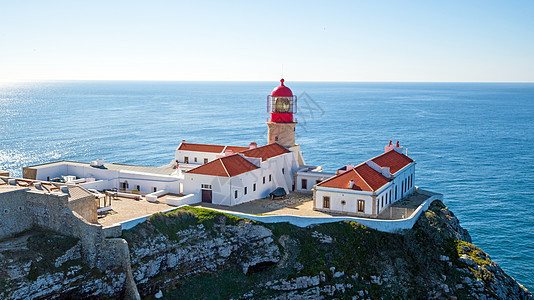 来自葡萄牙萨格里斯的灯塔航空公司海浪海洋灯塔建筑学建筑天线图片