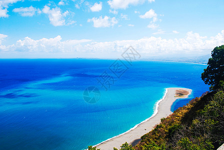 稀有的西西西里观意大利海大海海岸线蓝色视图景色天空美女图片