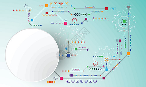 矢量抽象背景技术创新横幅创造力圆圈墙纸插图速度运动出版物互联网推介会图片