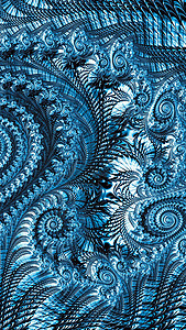 抽象螺旋装饰  数字生成图像墙纸插图金属海浪蕾丝蓝色装饰品魔法曲线闪光图片