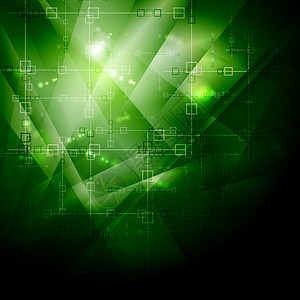 绿色高科技矢量背景透明度几何几何学科学技术辉光运动材料力量正方形图片