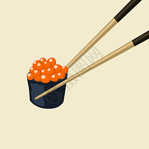 握着滚架框架 零食概念说明酒吧文化厨房筷子插图太阳叶子海鲜饮食食物图片