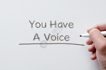 你的声音写在白板上指导民众顾客性格选举播送广播观众写作在场图片
