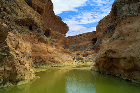 纳米比亚索苏斯夫利Tsauchab河的Sesriem峡谷图片