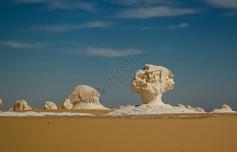 撒哈拉埃及白沙漠的自然雕像摘要集图片