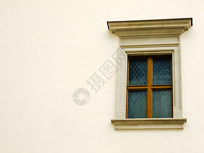 旧窗口大教堂黄色玻璃窗台建筑孤独背景图片