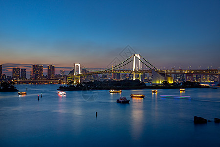 彩虹桥港口场景风景天际城市运输旅行摩天大楼图片