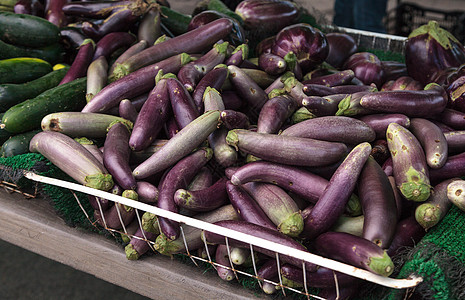 紫茄茄子蔬菜生产茄子农场农贸市场营养市场农业图片