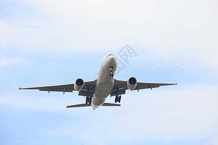 乘客机喷气式飞机飞向美丽的蓝色天空 并附上副本空运客机航空航空公司飞行运输气道翅膀航空运输喷射图片