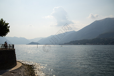 水背景科莫湖景观天空假期旅游旅行游客背景