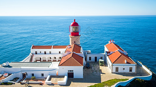 来自葡萄牙萨格里斯的灯塔航空公司建筑卡波灯塔海洋海浪建筑学图片