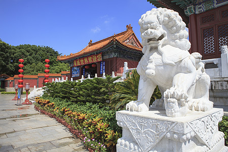 仿制旧夏宫前方的视图 Perfec 的Gardens上帝雕塑房子狮子旅游游客地标模拟艺术旅行图片