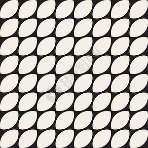 矢量无缝黑白简约网格几何图案马赛克装饰织物正方形创造力打印格子圆形装饰品蕾丝图片