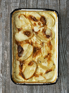 土豆蛋白马铃薯免费养蜂扇形土豆疾病奶油状奶制品食物沙锅脆皮烘烤图片