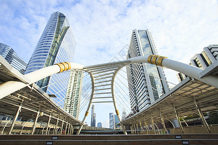 内地大众运输中心地带的兆吨和b吨之间的桥梁连接年团行人天空摩天大楼方法市中心全景天桥建筑学办公室图片
