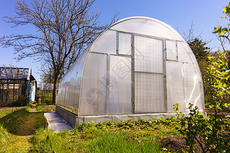 现代碳聚碳化合物温室植物学建筑学温度农业房子隧道种植种子收获食物图片