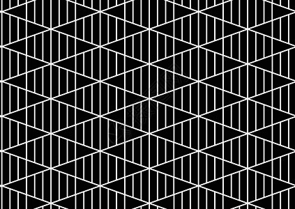 矢量无缝几何图案黑色纺织品装饰品风格马赛克菱形织物创造力艺术六边形图片