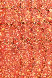 黑胡椒酱加奶酪的腊肠高架猪肉伯爵胡椒美味小吃熟食美食肉制品画幅图片