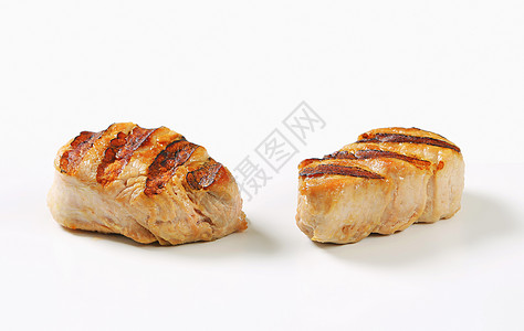 面猪肉奖章猪排肉片烧烤食物图片