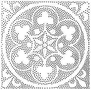 向量几何无缝模式 重复抽象点卷曲花朵打印织物包装陶瓷纺织品对角线靛青地面图片
