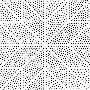 向量几何无缝模式 重复抽象点插图陶瓷花朵花圈对角线地面正方形墙纸卷曲靛青图片