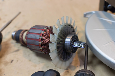 动力工具电动发动机零件轮式装置技术工人发电机缠绕工业电磁铁机器金属电气转子图片