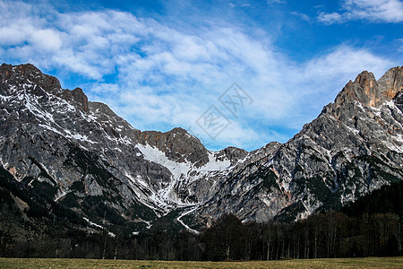 奥地利阿尔卑斯山巅峰旅行森林天空冒险风景远足图片
