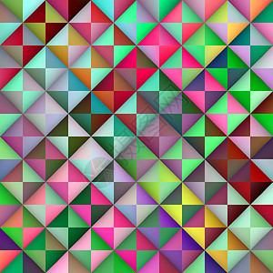 矢量适缝无矢量接缝多彩色梯度三角地段图片