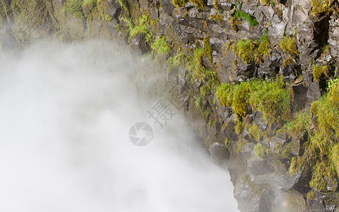 Gullfoss 瀑布  冰岛  细节地标流动天空吸引力峡谷力量蓝色彩虹土地薄雾图片
