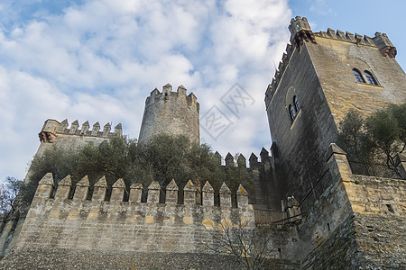 阿尔莫多瓦尔德尔里奥城堡 西班牙科尔多瓦旅游安全农村历史性村庄旅行游客防御吸引力石头图片