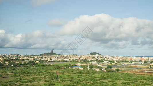 达喀尔空中观察旅游首都景观街道文明城市建筑建筑学房屋场景背景图片