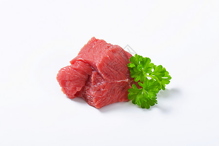 生牛肉肉块牛扒食物红肉立方体图片