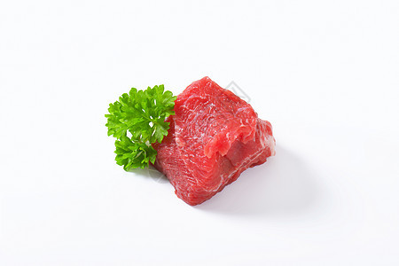生牛肉块牛扒立方体牛肉食物红肉图片