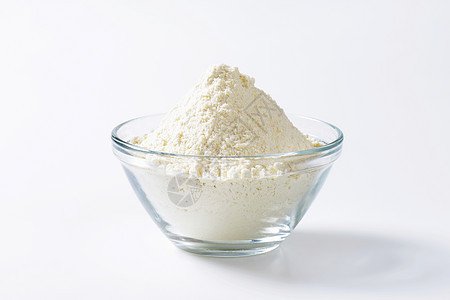 小麦面粉碗白色盘子地面谷物淀粉糕点用途粉末烘烤食物图片