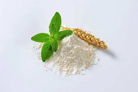小麦面粉瓷谷物烘烤粉末糕点地面用途麦穗白色静物淀粉图片
